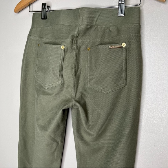 MICHAEL Michael Kors Green Olive Fabric Skinny Leg Pants Size Small - Picture 5 of 9